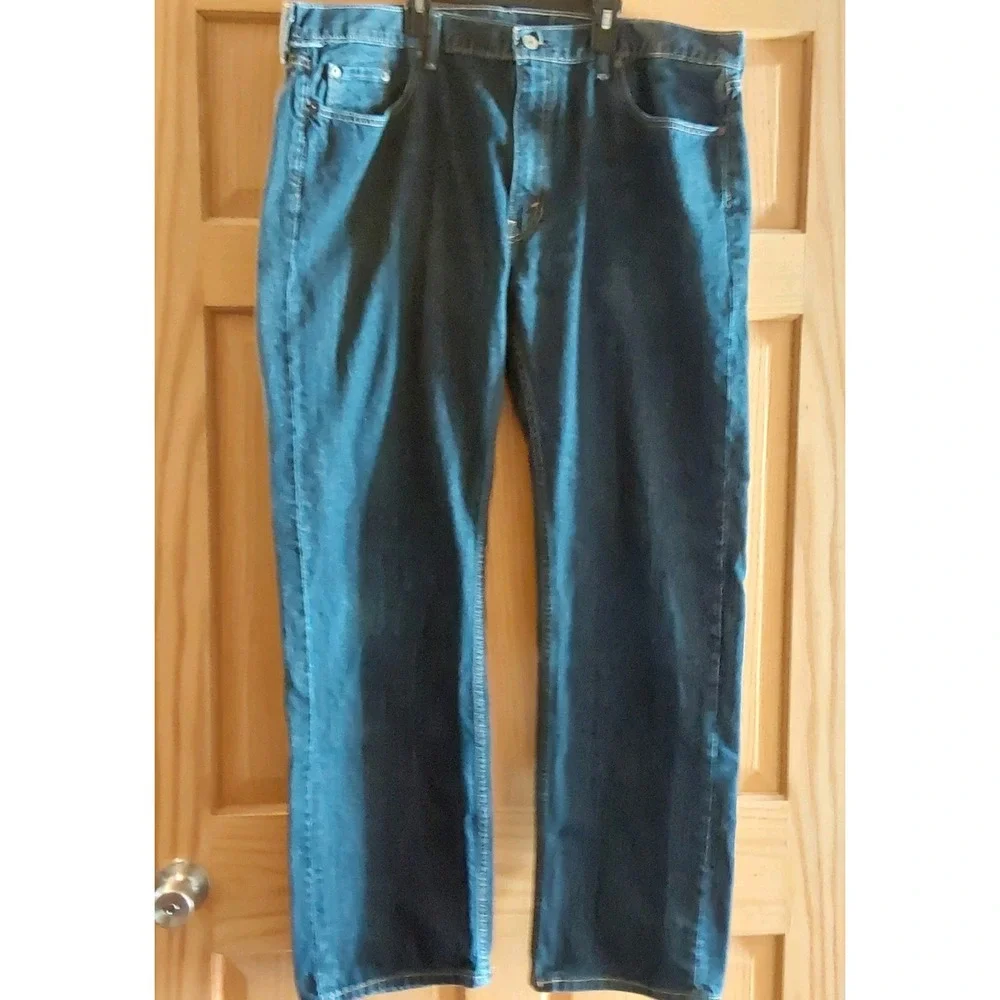 Levis 559 Relaxed Straight Blue Denim Jeans Mens 42 x 34